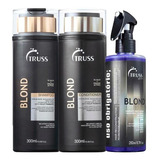 Kit Truss Miracle Blond - Sh+cond+tratamento De Reconstrução