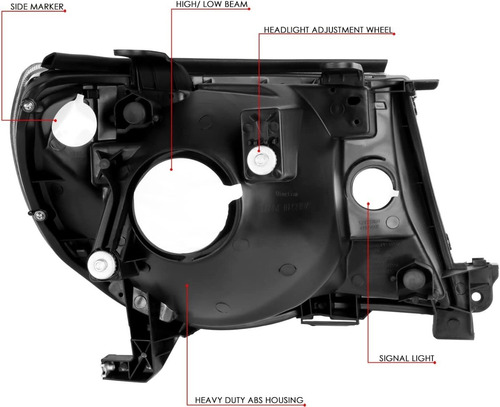 Faro Fondo Negro  Toyota Tacoma  2005 2011 Foto 6