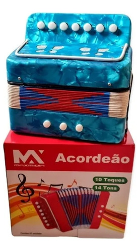 Acordeon Sanfona Instrumento Musical Infantil 3 Baixo 