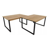 2 Mesa Bistrô Pinus Tampo 120cm Mdp Cozinha Bar Sala Decor