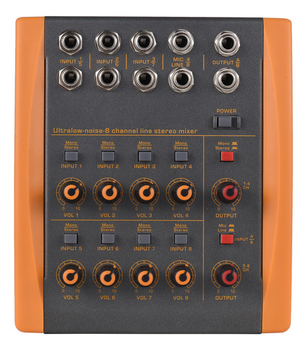 Consola De Audio Mixer Con Conmutación De Bajos Para Guitarr