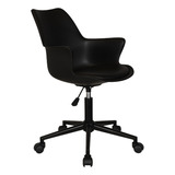 Silla De Oficina Escritorio Ejecutiva X1 Unidad Blanco Plos Color Negro