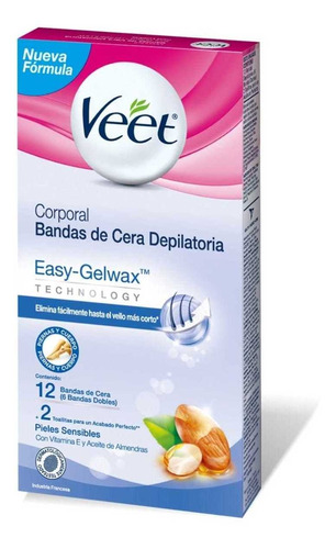 Pack X 12 Unid. Banda Depilatoria  Piel Sensible Veet