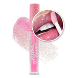Labial Lip Gloss Labial Brilloso Con Glitter Pink 21