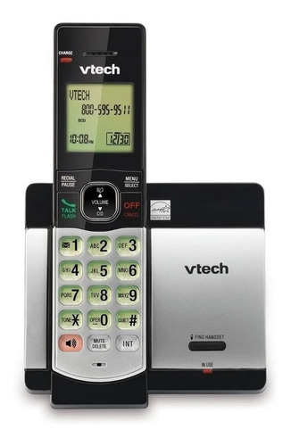 Teléfono Inalámbrico Vtech Plateado Nuevo!