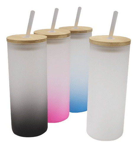 Vaso Tapa Bambu Colormake 690ml 5pz