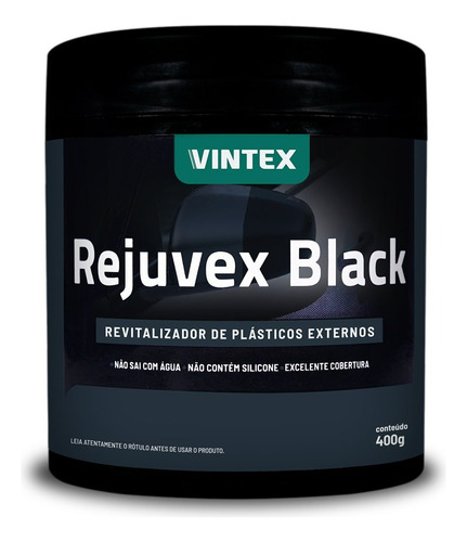 Restaurador De Plasticos Externos Rejuvex Vonixx 400gr Black