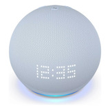 Echo Dot 5ª Geração Smart Speaker Com Alexa E Clock- Azul 