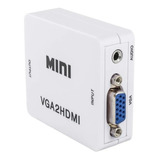 Mini Conversor Vga Para Hdmi Vga2hdmi Tv Monitor Pc Top