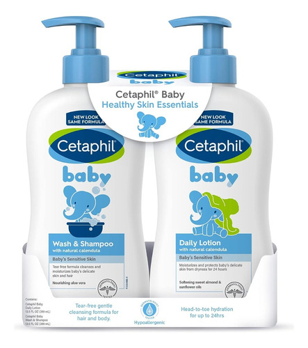 Cetaphil Pack Baby Wash & Shampoo + Daily Lotion Para Bebé