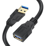 Cable De Extension Usb Macho A Hembra | Negro / 4,5 M