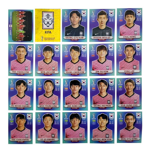Figurinha Da Copa 2022 Seleção Da Coreia Do Sul Rápido