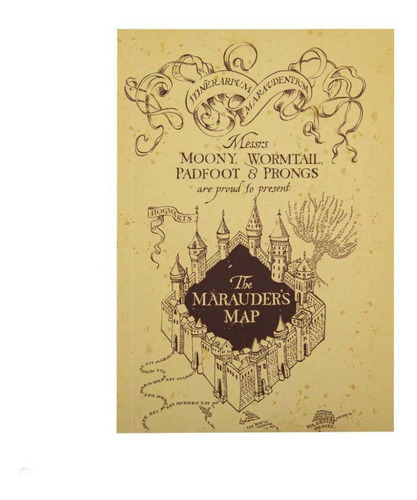 Libreta Mapa Del Merodeador-harry Potter