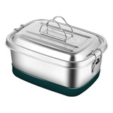 Caja Bento De Acero Inoxidable - Fiambrera De Metal, 1200 Ml