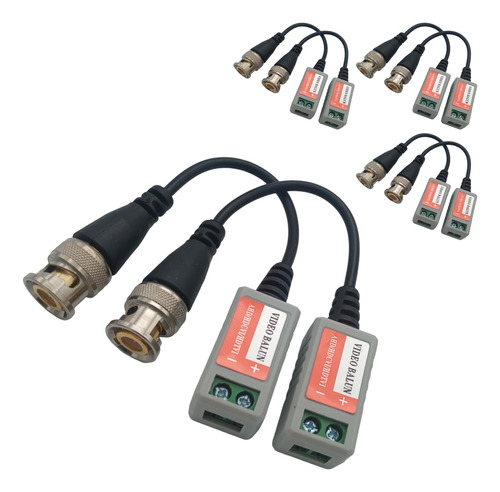 Pack 4 Balun Video Pasivo Camara Seguriad 1080p Hd Cctv Dvr