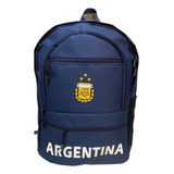 Mochila Seleccion Afa Escolar Deportivo Grande 4 Cierres