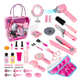 Deao Girls Beauty Salon Set 35pcs Pretend Play Stylist Toy K