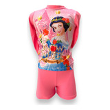 Vestido Traje De Baño Infantil Niñas Princesas Frozen Minnie