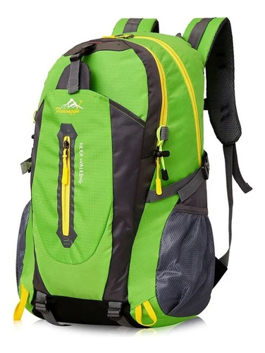 Mochila Back Pack Deportiva Viaje Casual Gym Colores 1503 Gyk Color Verde