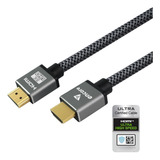 Cabo Hdmi 2.1 Com Certificação Ultra High Speed - 2 Metros