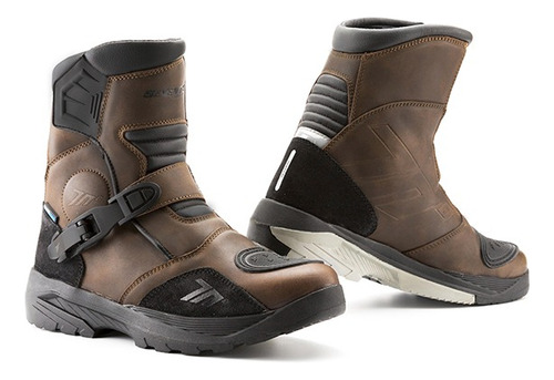 Botas Moto Seventy Adventure Touring Cuero Impermeable Bajas