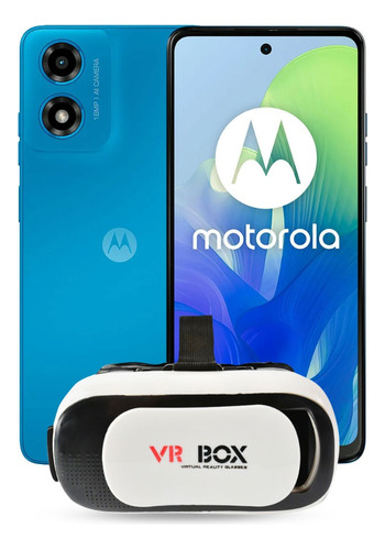 Motorola Moto G04 Dual Sim 64gb 4gb Ram Azul + Lentes Vr Box De Regalo