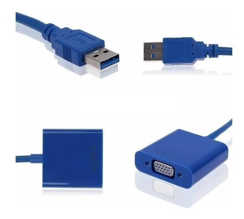 Cable Convertidor Adaptador Usb 3.0 A Vga Windows 1080p