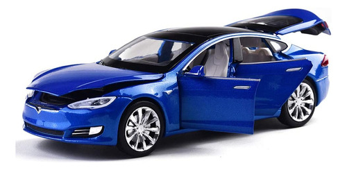 Coche De Juguete Minitoy Tesla Model S A Escala 1/32 [u]