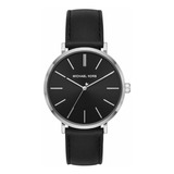 Reloj Hombre Michael Kors Mk7145 Cuarzo Pulso Negro En Cuero