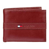 Billetera De Cuero Tommy Hilfiger Para Hombre, Plegable DeLG