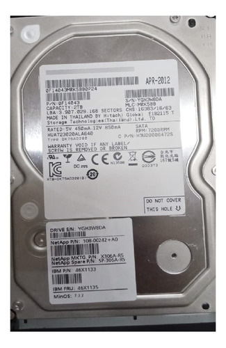 Disco Duro Hitachi 2tb Burst 3.5  32mb Cache