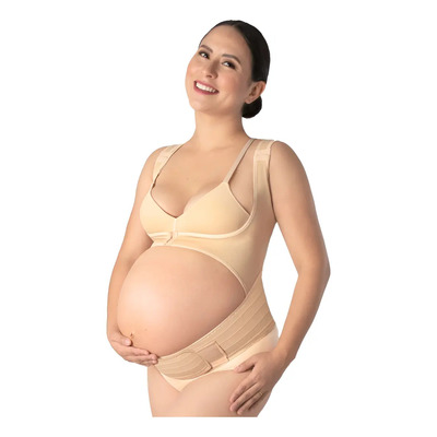 Faja For Moms By New Look Embarazo Chaleco Soporte Espalda Nude Talla 2xg