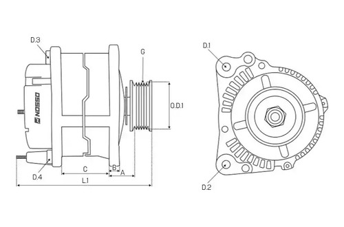 Alternador 12v110a Fiat Ducato, Peugeot Boxer Foto 5