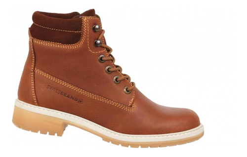 Botas Swissbrand Dama Piel Genuina Casual Botín