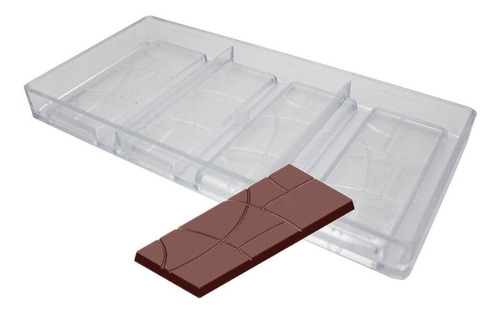 Molde Para Chocolate Goldbaking De Policarbonato, 4 Ranuras