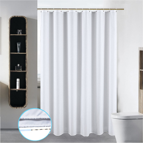 Cortina De Ducha Lavable De 72 X 84 Pulgadas  Tela De Polie