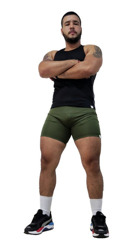 Licra Deportiva Verde Militar Hombre