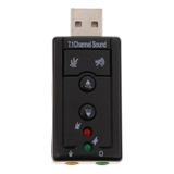 Adaptador De Tarjeta De Sonido Virtual Usb De 7.1 