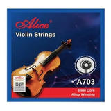 A703-2 Pack De 10 Cuerdas Segunda (la) Alice Para Violin 4/4