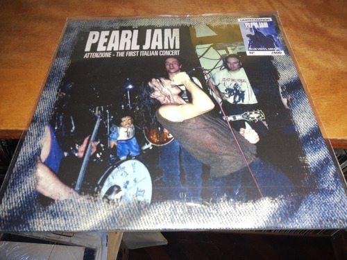 Pearl Jam Attenzione Lp First Italian Concert