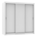 Guarda Roupa Casal Lyon Plus Madesa Branco 3 Portas Correr 1093094g