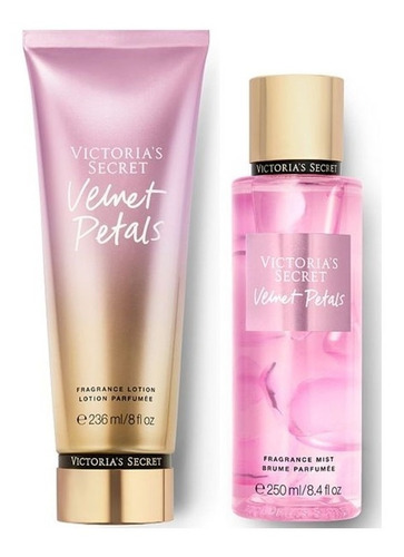 Set Victoria Secret Velvet Petals Body Mist Y Crema Floral