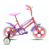 Bicicleta R-12 Nena Peretti Rosa Morado Blanco C/accesorios