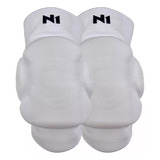 Joelheira Vôlei Profissional Knit 3d Spry N1 Sport Cor Branco Tamanho M