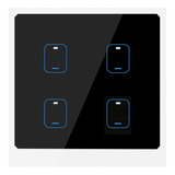 Controle Remoto De Voz Do Aplicativo Smart Touch 4 Gang Wifi