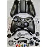 Carcaça Completa Preto Para Controle De Xbox 360