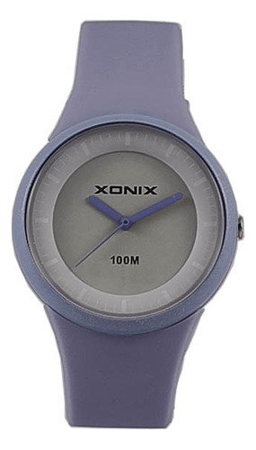 Reloj Xonix Mujer Caucho Lila Deportivo Sumergible Pl-a23