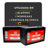 10 Bateria Unipower Selada 12 Volts 7a Alarmes Cerca Nobreak