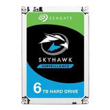 Disco Rígido Interno Seagate Skyhawk St6000vx001 6tb Cinza