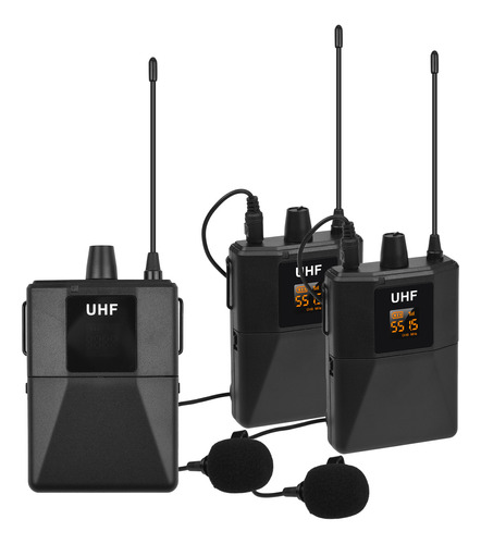 Sistema De Micrófono Inalámbrico Uhf Con 2 Micrófonos